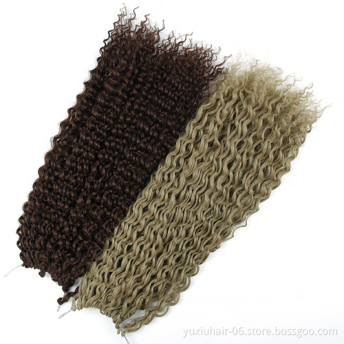 Russia Blonde #613 zizi braid hair micro wave hair extension synthetic 3pcs micro knot zizi twist crochet braid hair